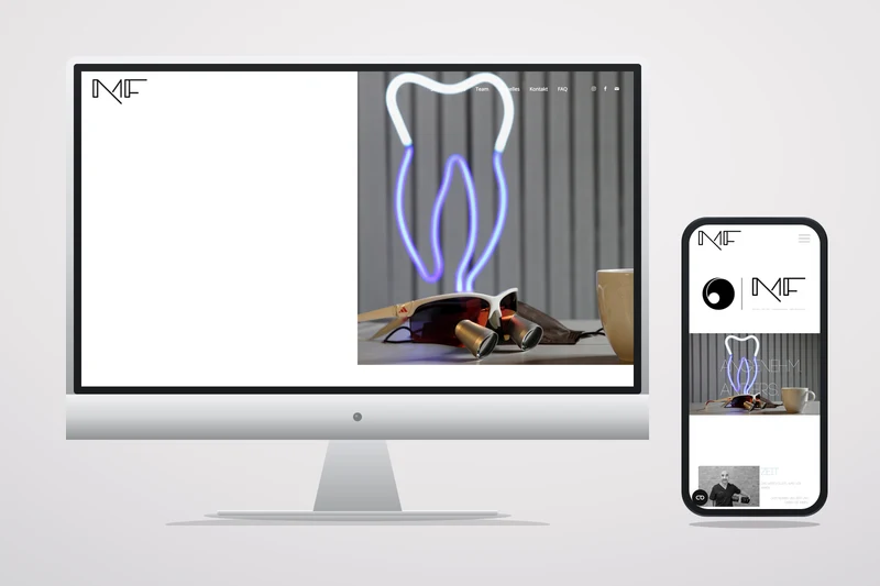 Screenshot Michael Freitag Oralchirurgie Webseite
