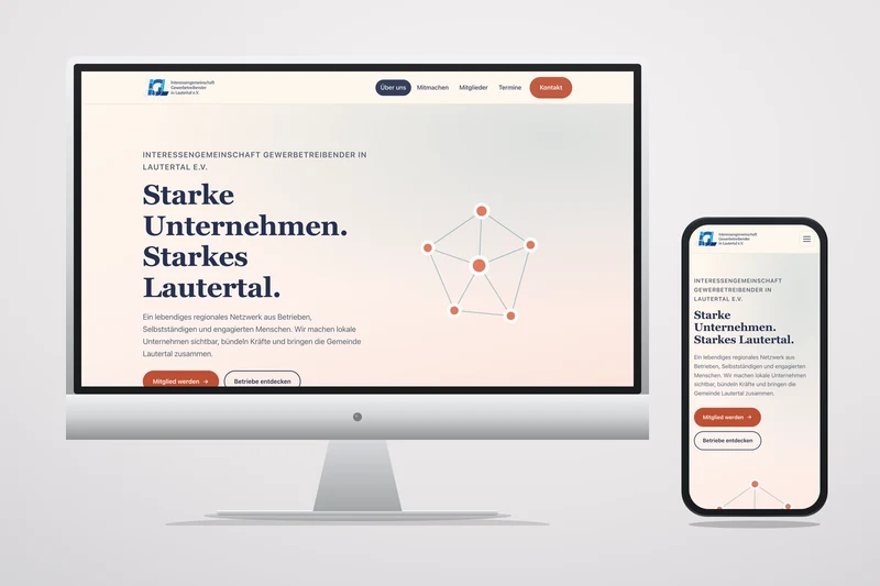 Screenshot IGL Lautertal Webseite